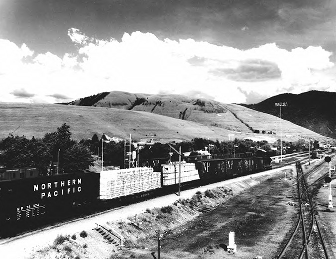 Lumber has long been a commodity Missoula handles; photo circa 1969. Lumber has long been a commodity Missoula handles; photo circa 1969.
